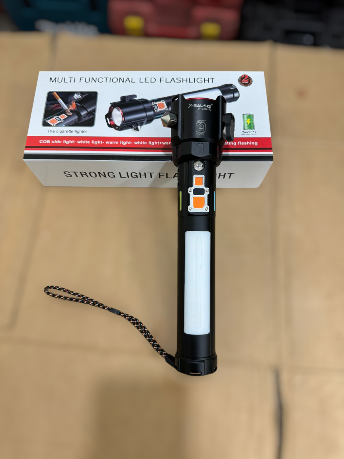 lot imported 5 in 1 Multi functional torch 2km range