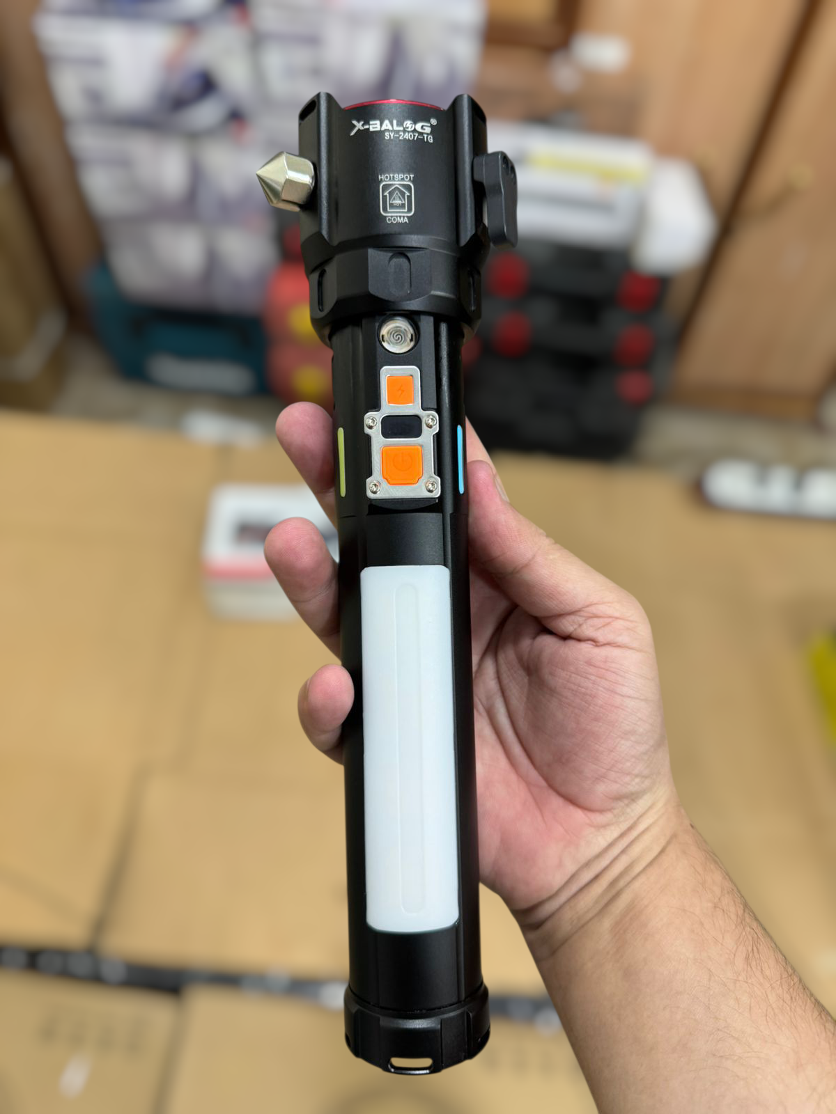lot imported 5 in 1 Multi functional torch 2km range